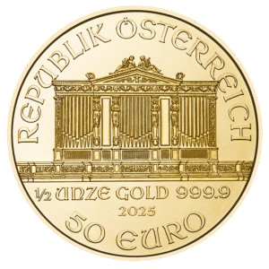 1/2 Ounce Gold Vienna Philharmonic Coin - Slika 1