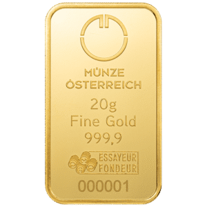 20 Gram Gold Münze Österreich Minted Bar - Slika 1